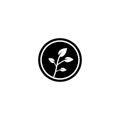 Nature leaf vector icon Royalty Free Stock Photo