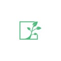 Nature leaf vector icon Royalty Free Stock Photo