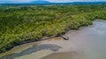 Nature learning path, made from wooden, and walk through Ceriops tagal forest Royalty Free Stock Photo