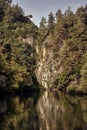 Jabal Moussa reserve Lebanon river inside the highest mountains Royalty Free Stock Photo