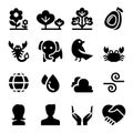 Nature & Life icon set vector illustration design