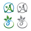 Nature life logo for health company icon concept
