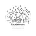 Nature line template