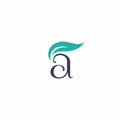 A Nature Logo Symbol. Letter A leaf logo