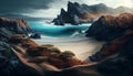 Nature majesty revealed in generative AI landscape ,generative AI