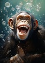 Nature mammal primate wildlife animal monkey Royalty Free Stock Photo