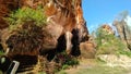 Bukit kapur Arosbaya, nature manually hand carved cave in mining ancient work place at bukit kapur arosbaya Madura, Indonesia.