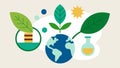 Nature Meets Science An illustration combining natural elements like leaves with exosome graphics to show the harmony