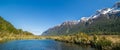 The nature of mirror lake, new zealand Royalty Free Stock Photo