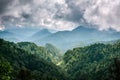 Nature Mountain Background of Tropical Landscape Scenery View, Rural Scenic With Panorama Mountains Peak at Sunny. Natural Green Royalty Free Stock Photo