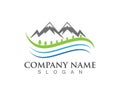 Nature Mountain logos business Template vector icons