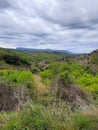 Nature, mountains,  cliff, SPRING, Prades Royalty Free Stock Photo