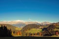 Nature and mountains of the surroundings of Merano in the province of Bolzano late autumn. Italy