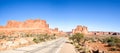 Nature National Park, Utah. The landscape and rocks. Roads and p Royalty Free Stock Photo