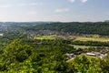 Nature overlook with rivers in Switzerland Royalty Free Stock Photo