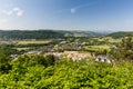 Nature overlook with rivers in Switzerland Royalty Free Stock Photo