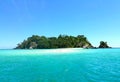 Panorama of hidden island vacation Royalty Free Stock Photo