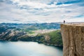 Nature photographer Beautiful Nature Norway Preikestolen or Prekestolen.