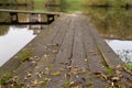 Nature pier lake water blue, tranquility beautiful nobody, sun day. Background peace landing, pond holiday Royalty Free Stock Photo