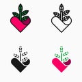 Nature or Plant Lover icon, Symbol or Logo