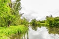 Nature reserve Kromme Aar with natural banks trees with important ecological values