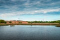 Nature reserve. Ponds formed as a result of mine sinkholes. Royalty Free Stock Photo