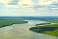 Nature with river crossing the forest called Mata Atlantica. Clean air and fresh atmosphere. scattered water Royalty Free Stock Photo