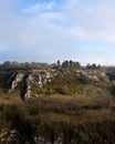Nature rock mountain, Crevecoeur, Leffe, Dinant, Belgium Royalty Free Stock Photo