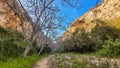 Nature and rock walls.