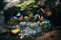 Fabled Insect Water Balloon Battle In Bokeh Bliss