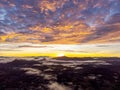 Aerial View of Mesmerizing Sunrise