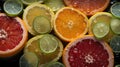 Nature\'s Chromatic Feast: A Captivating Fruit Rainbow