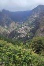 Nature's Embrace: Currar Las Freiras Village Amid Madeira's Mountains, Madeira, Portugal