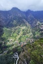 Nature's Embrace: Currar Las Freiras Village Amid Madeira's Mountains, Madeira, Portugal