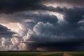 Nature\'s Fury Unleashed: A Captivating Image of Powerful Storm Clouds Brewing Royalty Free Stock Photo