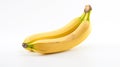Nature\'s Goodness: Isolated Banana on White Royalty Free Stock Photo