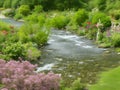 Nature\'s Haven: Captivating River Flowing Through the Picturesque Garden