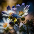 Nature's Masterpiece, The Radiant Beauty of a Flower with Light Spectrum, generative ai