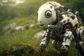 Nature's Mechanical Companions - Robot Sheep in the Wild. Generative by Ai