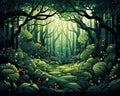 Forest Whispers, The patterns in the heart of a forest