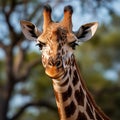 Quirky Zoological Oddity: Giraffe with a Surprisingly Short Neck