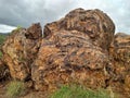 Nature's Sculpture: Tranquil Rock Formations Amidst Serenity