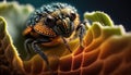 Nature\'s Tiny Wonders, Beautiful Insect Macro Photography for Stock Photos - Generative AI
