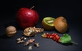 Nature's Trio: Apple, Kiwi, and the Cracked Nut Melody