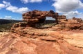 Natures Window arch in Kalbarri National Park in Western Australia Royalty Free Stock Photo