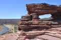 Nature`s Window in Kalbarri national park Western Australia Royalty Free Stock Photo