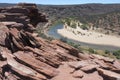 Nature`s Window in Kalbarri national park Western Australia Royalty Free Stock Photo