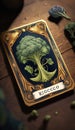 Nature\'s Wisdom: An AI Rendered Tarot Card Honoring the Broccoli Spirit