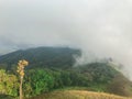 Scene and big rock on the top of mountain at Chaing mai, Thailand Royalty Free Stock Photo