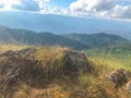 Scene and big rock on the top of mountain at Chaing mai, Thailand Royalty Free Stock Photo